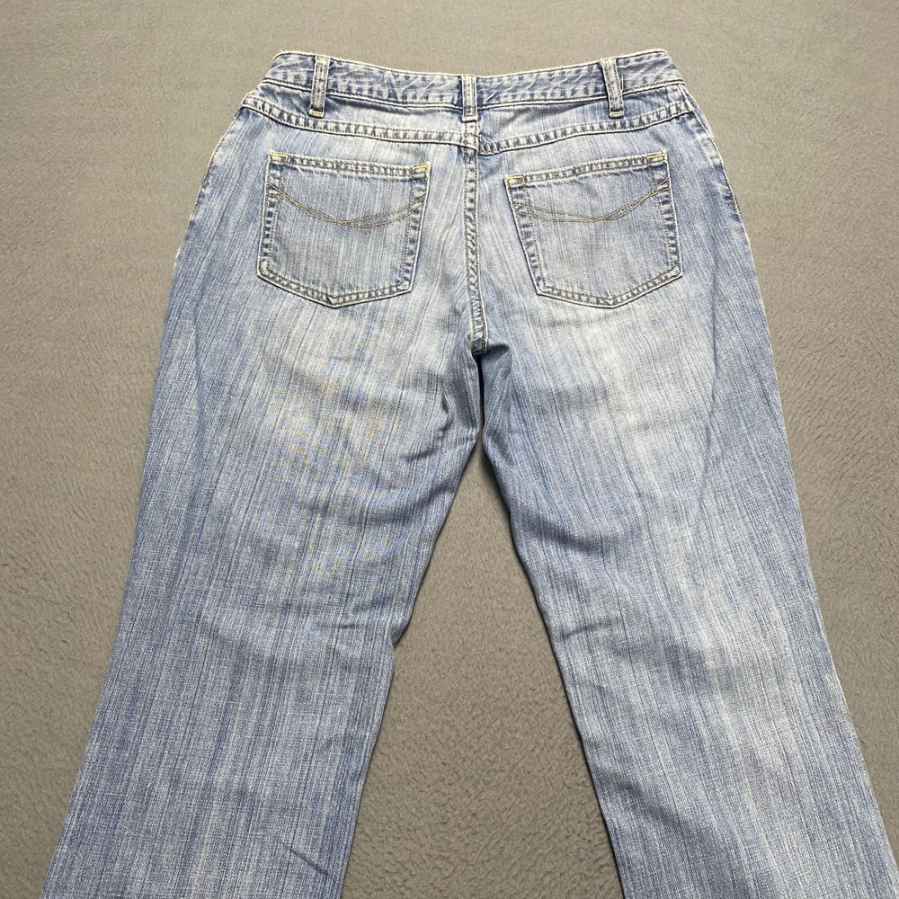 J Jill Jeans Womens 4 Light Wash Blue Straight Leg 100% Cotton Denim Pants - Picture 6 of 12